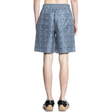 Fendi Blue Silk Shorts