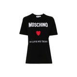 Moschino Couture Black Cotton T-Shirt