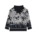 Palm Angels Black Cotton Pattern Shirt