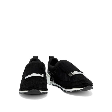 Sergio Rossi Black Fabric Athletic Sneakers