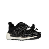 Sergio Rossi Black Fabric Athletic Sneakers