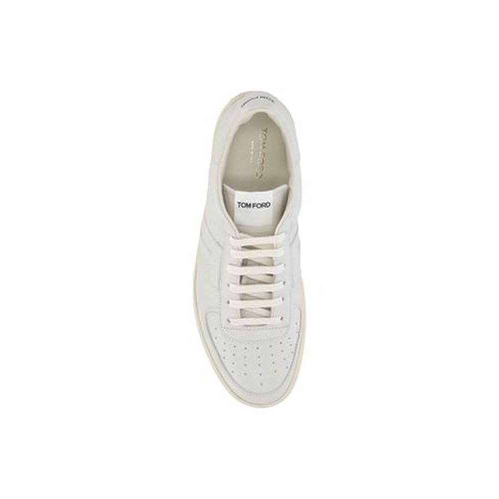 Tom Ford White Calfskin Sneakers