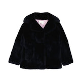 Alberta Ferretti Blue Rabbit Fur Coat