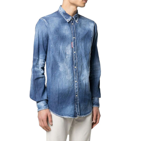 Dsquared² Blue Denim Shirt