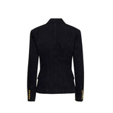 Balmain Black Cotton Blazer