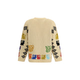 Valentino Multicolor Wool Cardigan