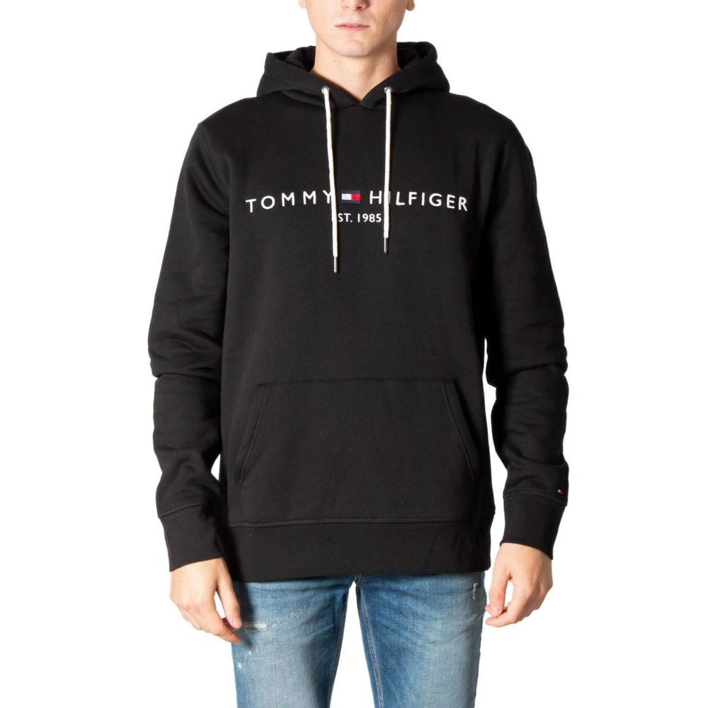 Tommy Hilfiger Jeans Black Cotton Sweatshirt