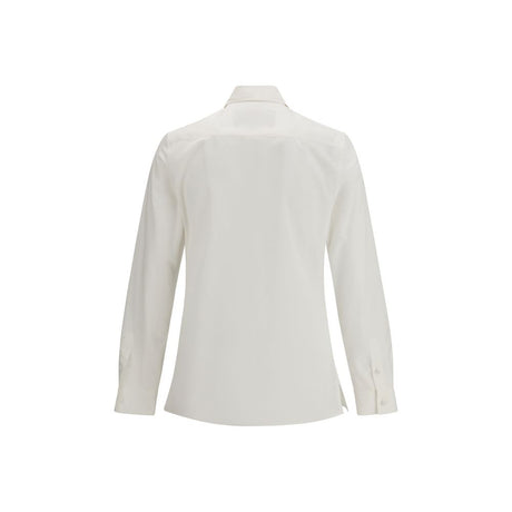 Valentino White Cotton Dress Shirt