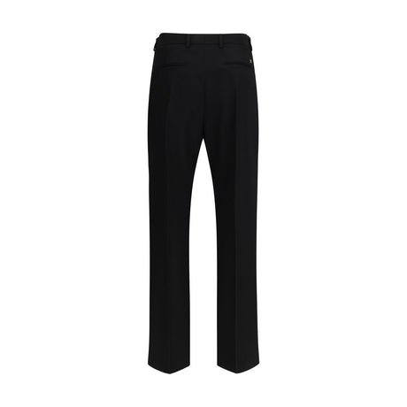 Valentino Black Fleece Wool Dress Pants