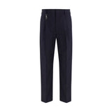 Prada Blue Cotton Dress Pants