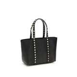Valentino Garavani Black Calf Leather Bos Taurus Shoulder Bag
