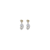 Magda Butrym Gold Pearl Earrings