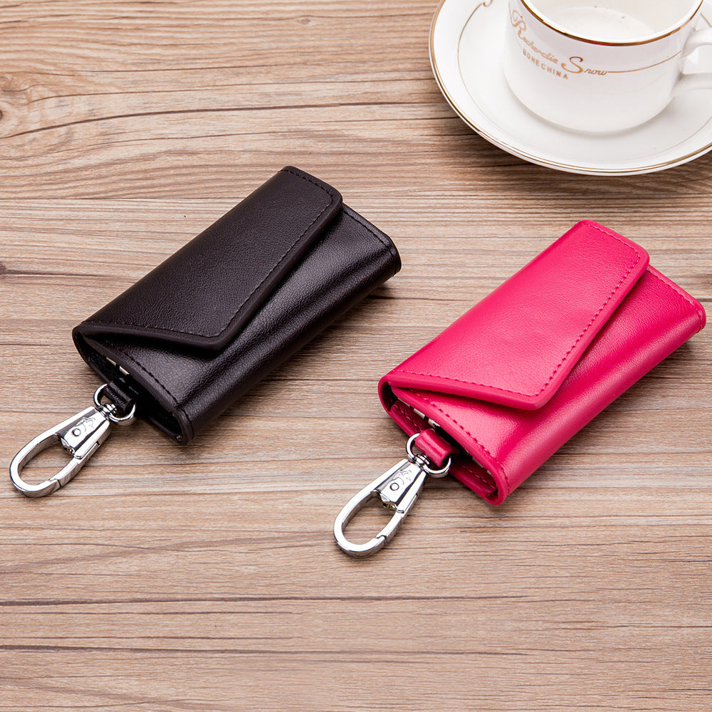 Men's Leather Multifunctional Car Key Case