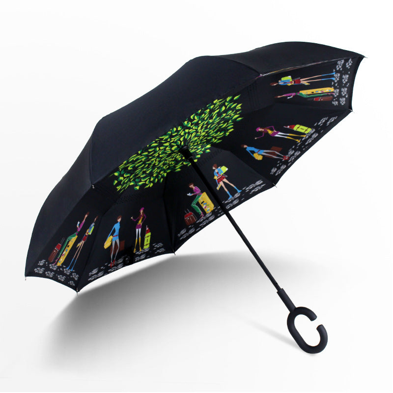 Reverse Umbrella for Car and Sun Protection
