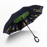 Reverse Umbrella for Car and Sun Protection