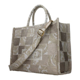 Versace Beige Fabric Handbag
