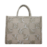 Versace Beige Fabric Handbag