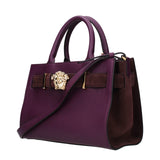 Versace Purple Leather Handbag