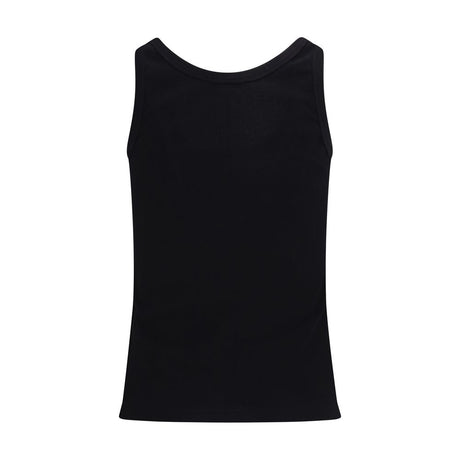 Versace Black Cotton Tank Tops