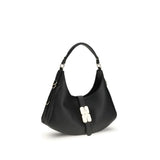 Ganni Black Calf Leather Bos Taurus Shoulder Bag