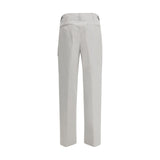 Fendi Silver Cotton Cargo Pants