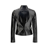 Courrèges Black Cotton Full-Length Jacket