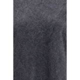 Lisa Yang Grey Cashmere Short Sleeve Sweater