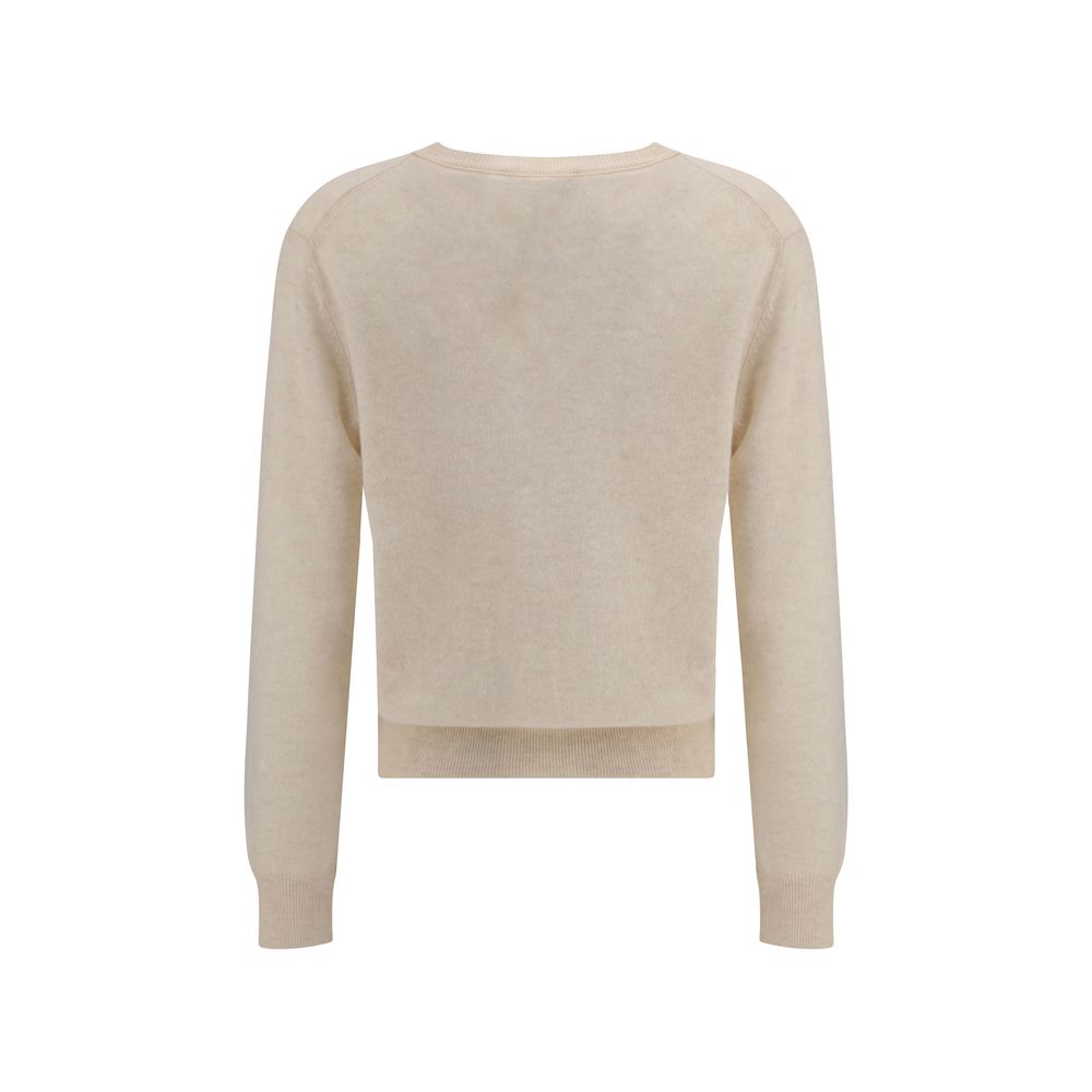 Lisa Yang Cream Fleece Wool Sweatshirt