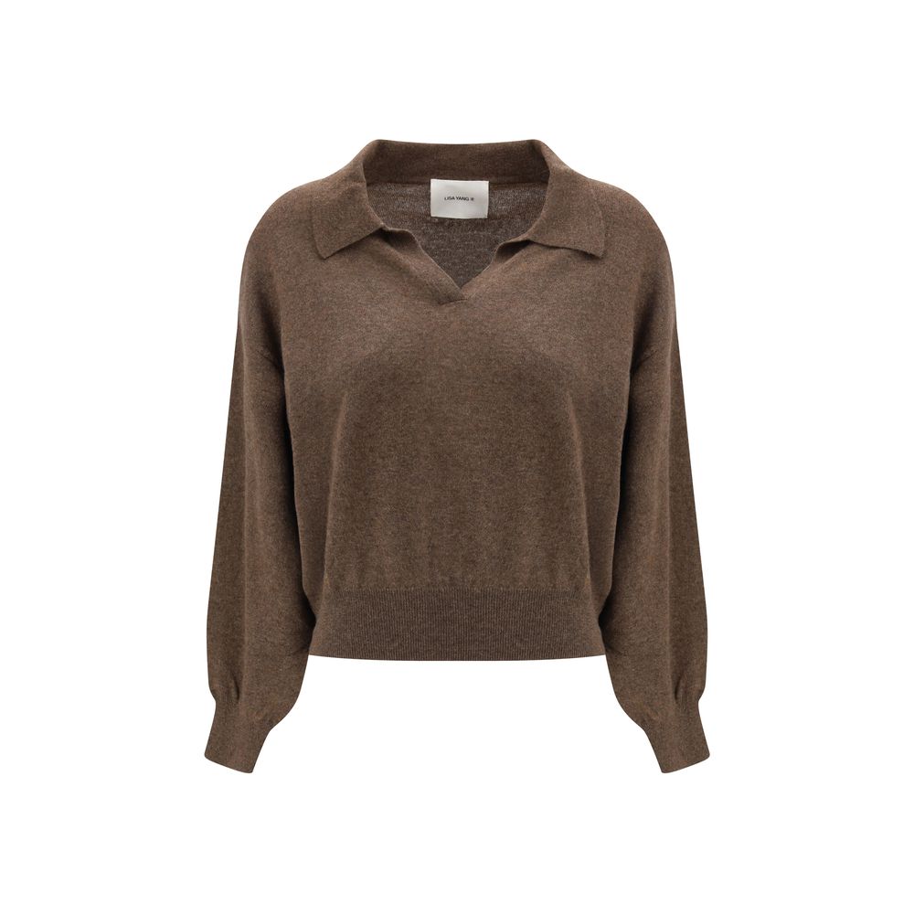 Lisa Yang Brown Cashmere Sweatshirt