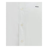 Prada White Fleece Wool Dress Shirt