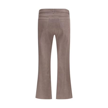 L'Agence Beige Cotton High-Waisted Jean