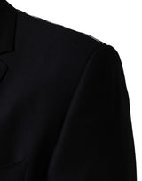 Dolce & Gabbana Black MARTINI Single Breasted Jacket Blazer
