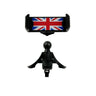 Car Phone Holder Mount Union Jack Phone Mount for Car Circular Air Vent for Mini Cooper R-Series Hands-Free Cradle for Smartphone iPhone(Union Jack Blue)