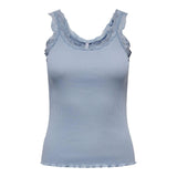 Only Light Blue Cotton Tank Tops
