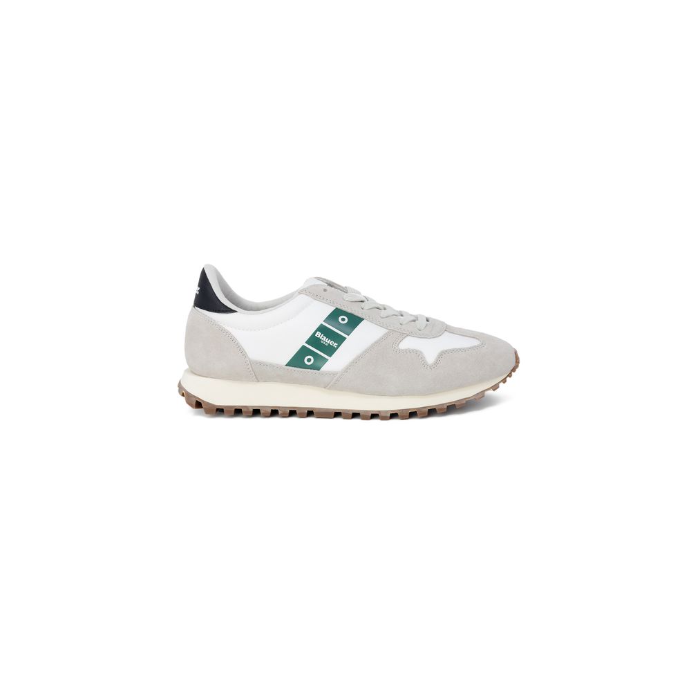 Blauer Gray Leather Athletic Sneakers