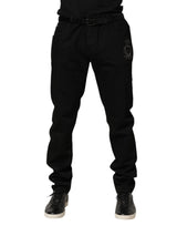 Dolce & Gabbana Black Sacred Heart Skinny Men Denim Jeans