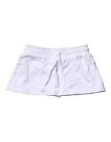 Dolce & Gabbana White Cotton Blend Mid Waist A-line Mini Skirt