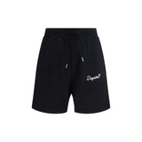 Dsquared² Black Cotton Bermuda Shorts