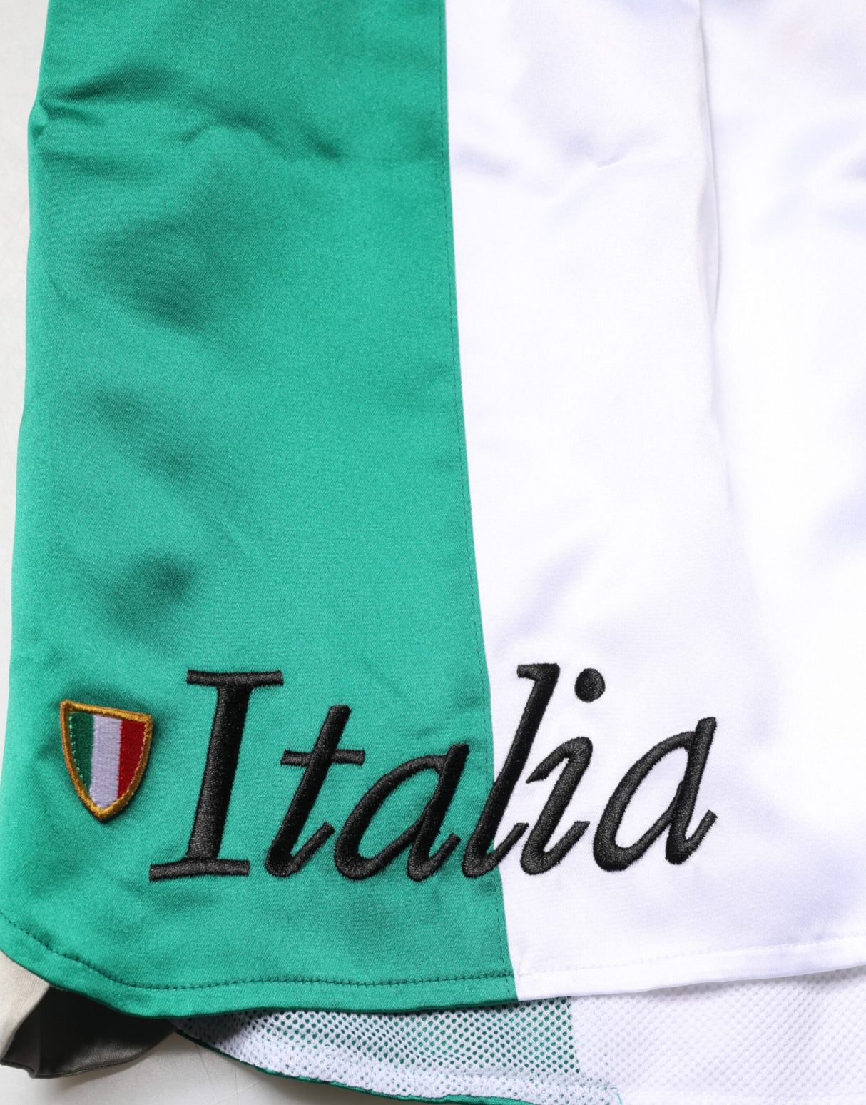 Dolce & Gabbana Multicolor Italia Polyester Bermuda Shorts