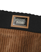 Dolce & Gabbana Brown Cotton High Waisted Hot Pants Shorts