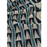 Lanvin Blue Wool Scarf