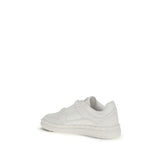 Valentino Garavani White Calf Leather Bos Taurus Low Top Sneakers