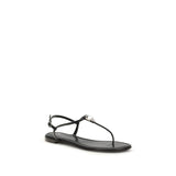 Giuseppe Zanotti Black Calf Leather Bos Taurus Sandals