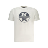 North Sails White Cotton Men T-Shirt