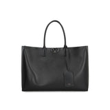 Valentino Garavani Black Calfskin Tote Bag