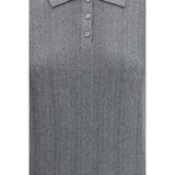 Lisa Yang Gray Cotton Dress Shirt