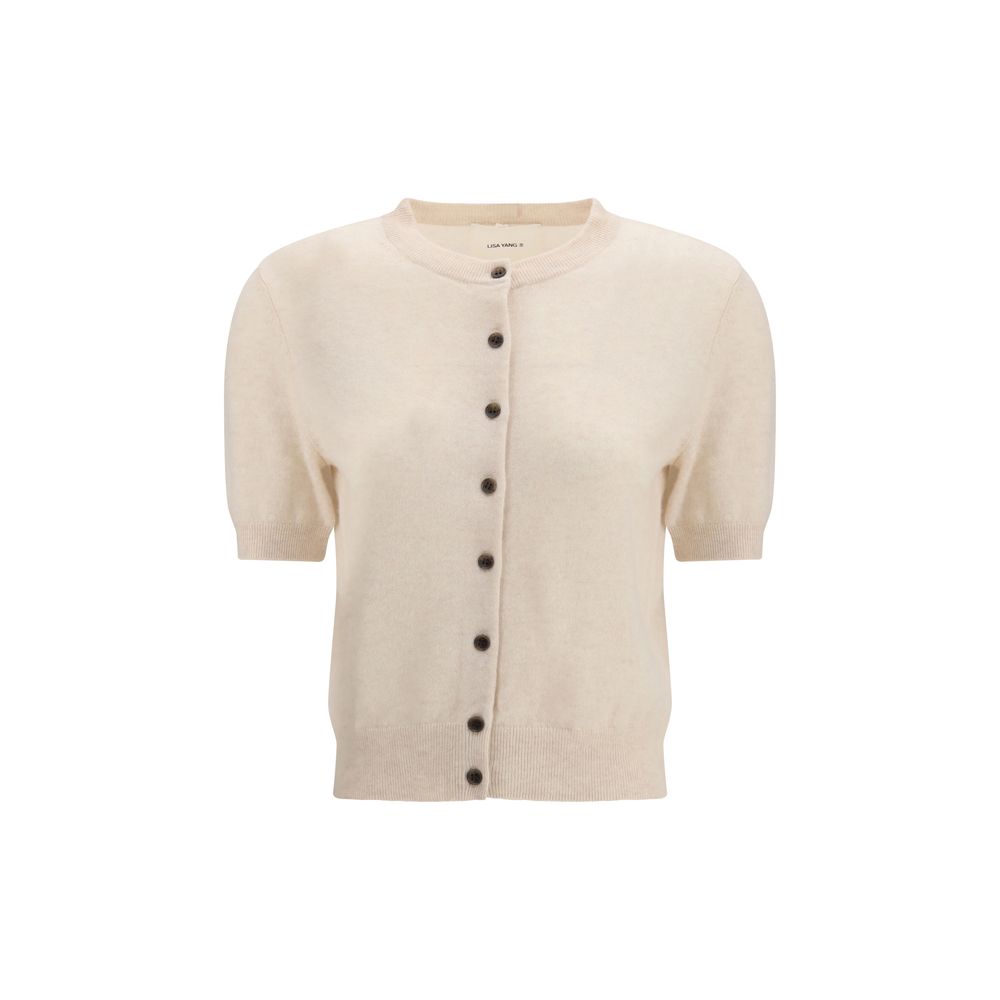Lisa Yang Beige Cashmere Cardigan