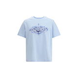 Casablanca Blue Cotton T-Shirt