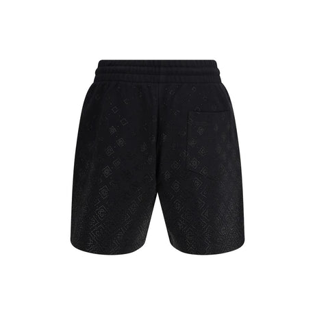 Casablanca Black Cotton Bermuda Shorts