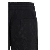 Casablanca Black Cotton Bermuda Shorts